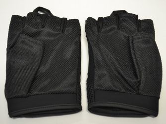Natur rukavice ochranné bez prstů, černé