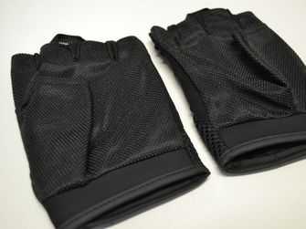 Natur rukavice ochranné bez prstů, černé