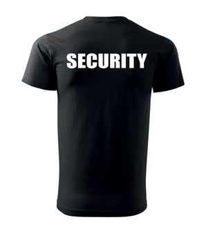 DRAGOWA tričko s nápisem SECURITY, černé