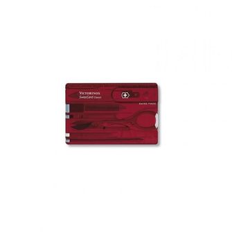 Victorinox SwissCard multifunkční karta 10v1 červená