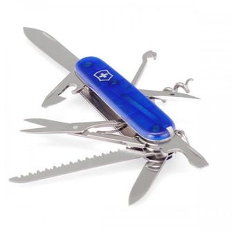 Victorinox kapesní nůž transparentní 91mm Huntsman modrý