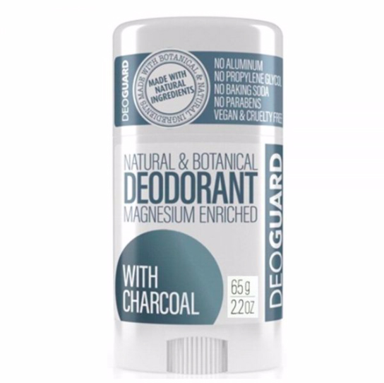 DEOGUARD tuhý deodorant, aktivní uhlí 65g