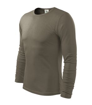 Malfini Fit-T tričko s dlouhým rukávem, barva army, 160g / m2