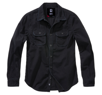 Dámská vintage košile s dlouhým rukávem Brandit, černá
