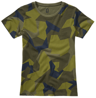 Dámské tričko Brandit, švédská kamufláž M90