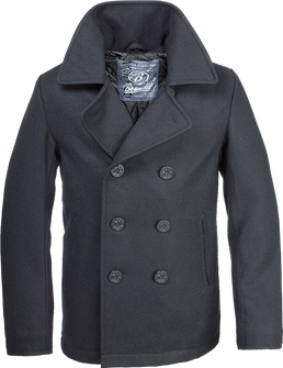 Brandit Pea Coat pánský kabát, černý