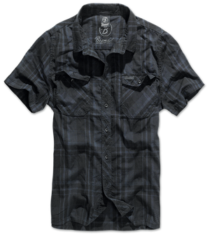 Brandit Roadstar košile s krátkým rukávem, černo-modrá