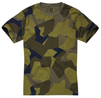 Brandit tričko, švédská kamufláž M90