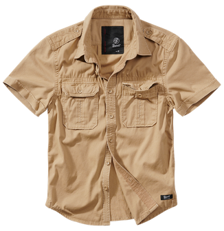 Brandit Vintage pánská košile s krátkým rukávem 1/2, khaki