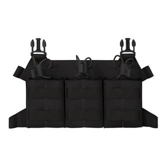 Direct Action® Odlehčený panel Triple 308 na zásobníky černý