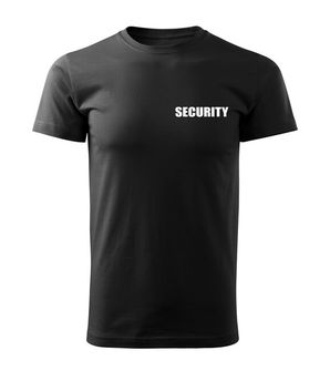 DRAGOWA tričko s nápisem SECURITY, černé