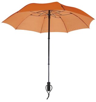 EuroSchirm teleScope handsfree UV teleskopický trekingový deštník s upevněním na batoh, oranžový