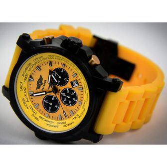 Flieger Chronograph hodinky, žluté