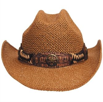 Fox Outdoor klobouk slaměný Georgia, hnědý
