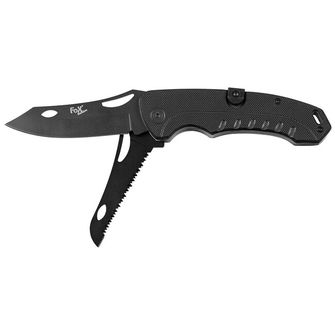 Fox Outdoor Jednoruční nůž Jack, 2 v 1, černý, rukojeť G10