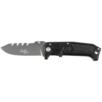 Fox Outdoor Nůž Jack, jednoruční, kovová rukojeť, černý