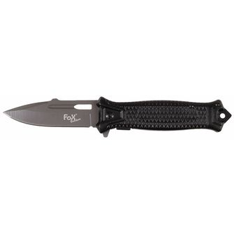 Fox Outdoor Jednoruční nůž Jack Snake, černý, kovová rukojeť