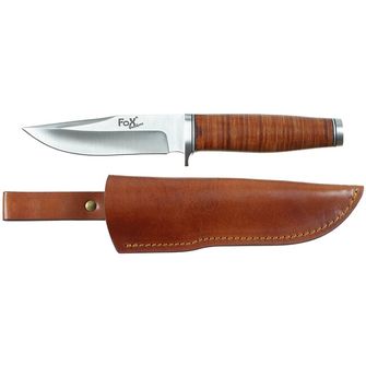 Fox Outdoor Nůž Pathfinder, Ranger 11, kožená rukojeť, s pouzdrem