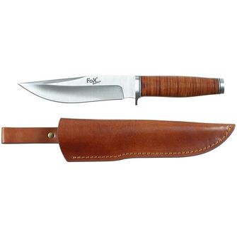 Fox Outdoor Nůž Pathfinder, Ranger 16, kožená rukojeť, s pouzdrem