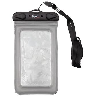 Fox Outdoor Vodotěsné pouzdro na smartphone, průhledné, černé