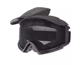 GFC Tactical Taktická maska ​​ASG GFC se síťou a štítem - černá