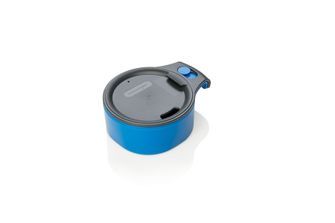 humangear CupCUP Turistický kelímek 2v1 s integrovaným přídavným kelímkem a víčkem uhlíkově modrý