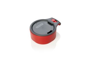 humangear CupCUP Turistický kelímek 2v1 s integrovaným přídavným kelímkem a víčkem uhlíkově červený