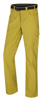 HUSKY dámské outdoorové kalhoty Kahula L, žluto-zelené