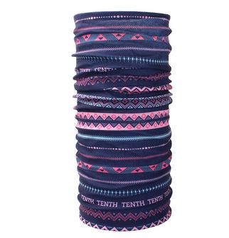 Husky multifunkční šátek Printemp pink triangle stripes, UNI