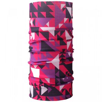 Husky multifunkční šátek Printemp pink triangle, UNI