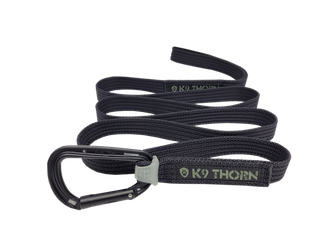 K9 Thorn vodítko s karabinou petzl, černé, XL