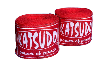 Katsudo box bandáže elastické 350cm, červené