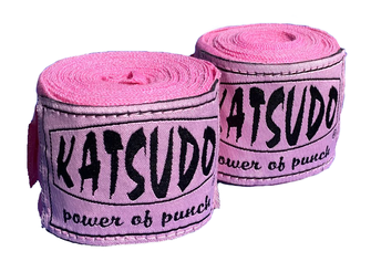 Katsudo box bandáže elastické 350cm, růžové