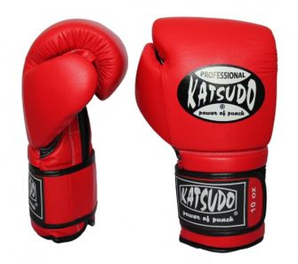 Katsudo box rukavice Profesionál II, červená