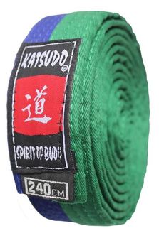 Katsudo Judo opasek zeleno-modrý