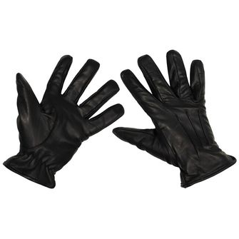 Kožené rukavice MFH Bezpečnostní rukavice odolné proti proříznutí, černé