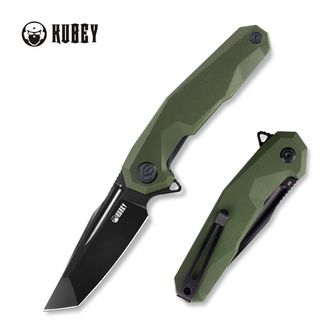 KUBEY Zavírací nůž Carve, ocel D2, zelená