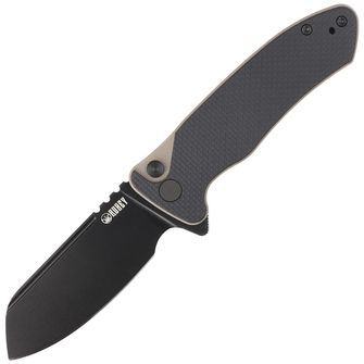 KUBEY Zavírací nůž Creon S - Black-Tan G10