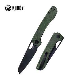 KUBEY Zavírací nůž Elang Green Micarta & Black