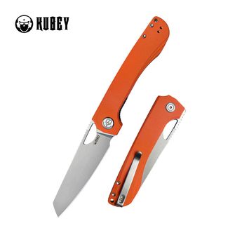 KUBEY Zavírací nůž Elang Orange G10