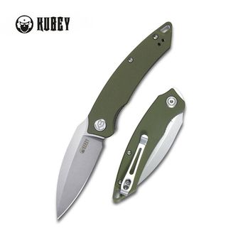 KUBEY Zavírací nůž Leaf Green G10