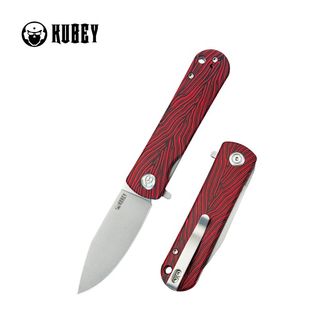 KUBEY Zavírací nůž NEO Outdoor Red-Black Damasc. G10
