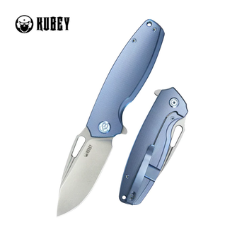 KUBEY Zavírací nůž Tityus Blue ContouRed Titanium