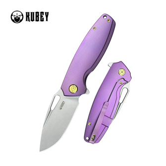 KUBEY Zavírací nůž Tityus Purple ContouRed Titanium