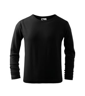 Malfini Fit-T LS dětské tričko s dlouhým rukávem, černé