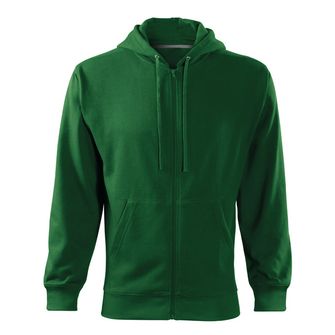 Malfini Trendy zipper pánská mikina, zelená, 300g/m2