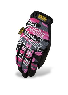 Mechanix Original pink camo dámské rukavice taktické