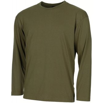 MFH Americké tričko s dlouhými rukávy, OD green, 170 g/m²