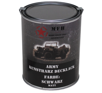MFH army barva, černá matná, 1 litr