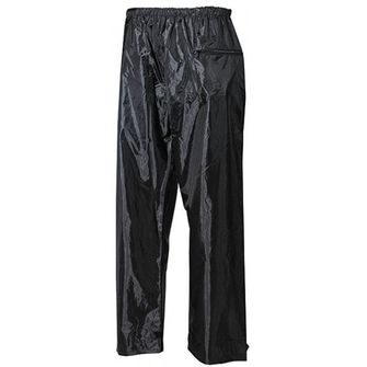 MFH nepromokavé kalhoty polyester s PVC černe
